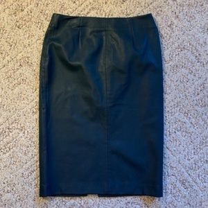 Leather Pencil Skirt